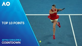 Aryna Sabalenka Top 10 Points  Australian Open 2024 [upl. by Alad]