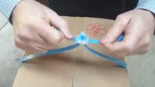 How to use Polystrapping with a plastic buckle by hand [upl. by Eiuqcaj]