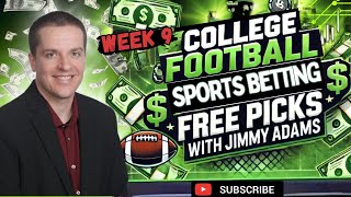 College Football Week 9 Sports Betting Picks and Predictions Best Bets Saturday 10262024 [upl. by Neisa]