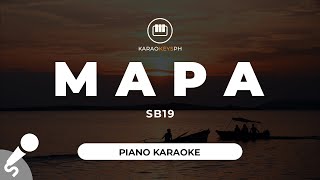 MAPA  SB19 Piano Karaoke [upl. by Liana]