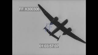 Heinkel He 219 Bomber Taxiing Taking Off amp Landing  300306X  Footage Farm Ltd [upl. by Soutor659]