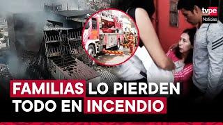 Incendio en Barrios Altos decenas de damnificados tras incontrolable siniestro [upl. by Treva]