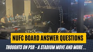 Newcastle United Board Meet the Fans  Answers on PSR St James Park Move and more [upl. by Fillander237]