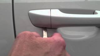 Opening a VW Volkswagen with no visible key barrel [upl. by Lurleen]