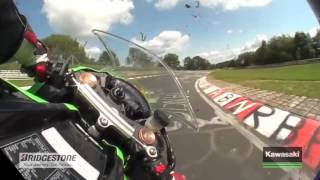 BigBike ZX10R กับการเข้าโค้งที่สนาม Nürburgring Nordschleife [upl. by Aicen]