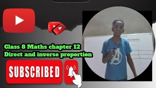 Class 8 maths solutions  Chapter 12  Direct and Inverse proportion [upl. by Aven]