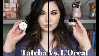 Tatcha Silk Canvas Vs LOreal Magic Perfecting Base  Ray of Grace [upl. by Niltiac]