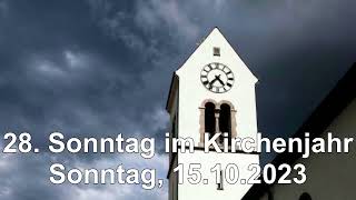 Sonntag 15 Oktober 11 Uhr – Gottesdienst der RömischKatholischen Kirche Oberwil [upl. by Anaek]