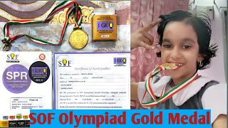 My First SOF Olympiad Gold Medal in GK l sof olympiad for class 2 l Sof gold medalawards goldmedal [upl. by Ecirtnahs]