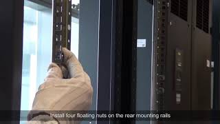 Huawei S5700 Serise Switch Installation Using Front and Rear Mounting Brackets [upl. by Andriana]