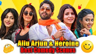 Allu Arjun All Best Comedy Scenes  Birthday Spl Scenes  Pooja Hegde Anu Emanual Samantha [upl. by Nahallac]