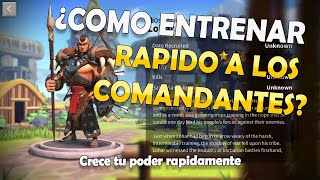 LA GUIA MAS COMPLETA DE COMO SUBIR RAPIDAMENTE LA EXPERIENCIA DE LOS COMANDANTES EN RISE OF KINGDOMS [upl. by Nnod171]