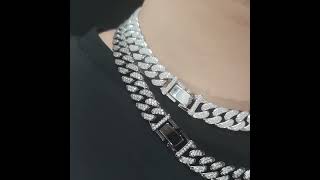 🎥✨ Explore the unique look of the Hip Hop Cuban Necklace ✨🎥jewelry diamond accessories necklace [upl. by Aliuqa]