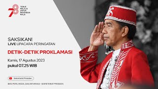 LIVE Upacara Peringatan DetikDetik Proklamasi Kemerdekaan RI 17 Agustus 2023 [upl. by Proulx247]