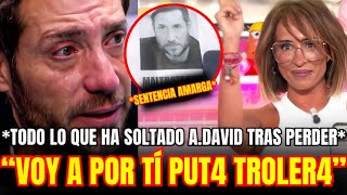 💥¡COMUNICADO IMPACTANTE de ANTONIO DAVID FLORES tras la DERROTA ante MARIA PATIÑO en el JUZGADO [upl. by Leena]