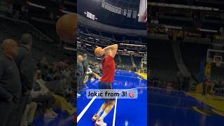 Nikola Jokic’s shooting form is WILD 🃏  Shorts [upl. by Nerag]