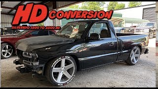 2002 Silverado 1500 quot2500HD Front End Conversionquot how to [upl. by Kaleena]