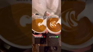 Latte art pouring technique Latte Art guide 🫗 shorts trending latteartbasic [upl. by Merideth601]