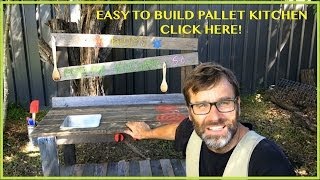 How to Build a Mud Kitchen Awesome Pallet Project [upl. by Eniac572]