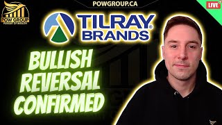 LIVE TLRY Bullish Reversal Confirmed Tilray Medical Announces Scientific Study Patients Over 50 [upl. by Vinn]