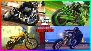 TOP 10 FASTEST BIKES IN GTA 5 ONLINE 2024 [upl. by Kentiga]