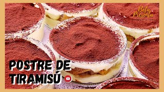 COMO hacer TIRAMISU CASERO 😀 Receta TIRAMISU FACIL [upl. by Dodds]