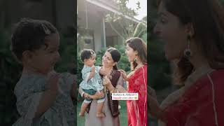 Rubina dilaik shares pics with daughterjyotika dilaik mundan rubina abhinavshukla rubinadilaik [upl. by Ahsoym]