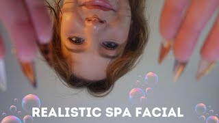 Roleplay ASMR  Realistic spa facial layered sounds amp no mouth sounds [upl. by Leighland]