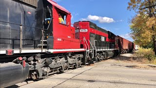 Trains Stalling On Hills Compilation Video Train Pushes Train Up Hill Locomotives Working Hard [upl. by Korrie56]