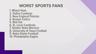 Congrats Cowboys and Longhorns fans Youve made a list of worst fanbases in the US [upl. by Earissed]