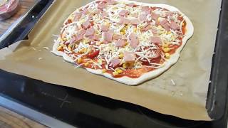 quotBlitz Pizzaquot Super schneller Pizzateig ohne Hefe  VeganFrei 3 [upl. by Inaleon]