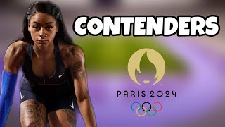 Womens 100m Top 5 Contenders  Paris Olympics 2024 [upl. by Latterll]