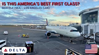 REVIEW  Delta Air Lines  Seattle SEA  Los Angeles LAX  Airbus A321neo  First Class [upl. by Warton]