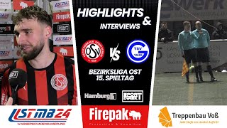 Oststeinbeker SV  TSV Glinde Bezirksliga Ost 15 Spieltag [upl. by Nivlek]