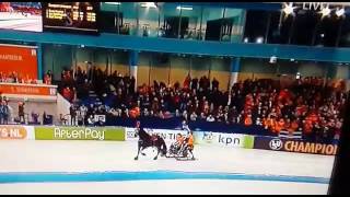 Huldiging EK schaatsen allround en sprint [upl. by Syxela]