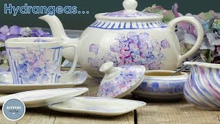 DIY  Hydrangeas with Porcelaine 150  GLOSSY  Kippers Hobby [upl. by Eldwin]