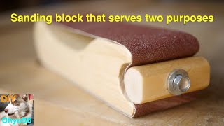 A type of sanding block that can be tensioned [upl. by Mycah]