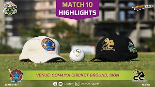 HIGHLIGHTS MATCH 10  ALLIANZ CRICKET CLUB vs ANIMAL  SMDL 1O  2024 [upl. by Yran130]