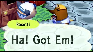 Animal Crossing  Resetti Dialogue  Reset 7  Town Deletion [upl. by Noraha]