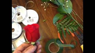 How to make your own Boutonniere or Corsage for Prom Homecoming Mothers Day Parties [upl. by Enelyam]