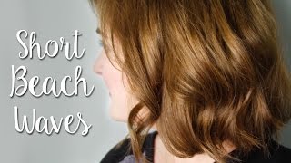 Frisuren für dünne kurze Haare  5 Minuten Undone Beachwaves [upl. by Burnham]