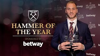 MARKO ARNAUTOVIC WINS HAMMER OF THE YEAR [upl. by Nus]