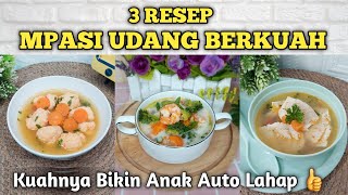 SUP UDANG MPASI 10 BULAN  MPASI PENAMBAH BERAT BADAN  MPASI DARI UDANG [upl. by Aikemet]