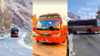 Yu tong daewoo bus pakistan going k2 montain masha broom seiach glashier mahercardeal [upl. by Durkee610]