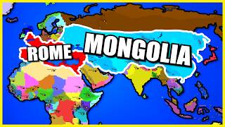 Roman Empire vs Mongol Empire World War Simulator [upl. by Erialcyram]