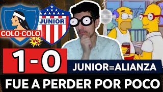 COLO COLO 1 JUNIOR 0⚡8VOS de FINAL COPA LIBERTADORES 2024🔥FUE A PERDER POR POCO Y LO LOGRÓ [upl. by Enal]