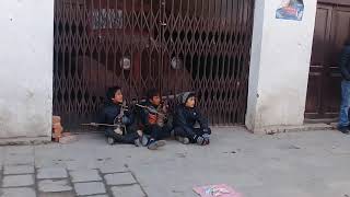 Hamro jug ko paani ramro by Small kid Singing in basantapur kathmandu हाम्रो जुगको पानी राम्रो [upl. by Ronyam]