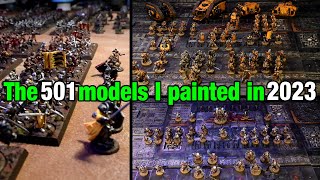 I painted 501 models in 2023  Different goals for 2024 [upl. by Yelats]