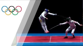 Impressive flying touch by Ana Maria Popescu in women’s épée team final [upl. by Eliott]