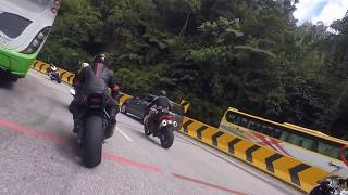 MESRA BIKERS  BMW HP4 S1000RR downhill ride  genting [upl. by Peti168]